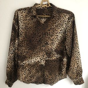 Vintage Leopard Print Shirt